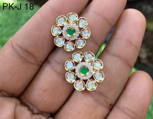 Kundan studs