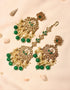 Polki Earrings and Maangteeka