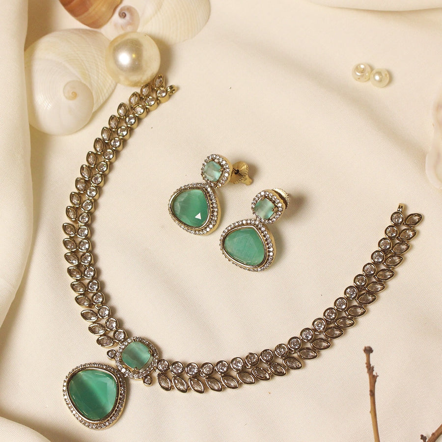 KUNDAN AQUA SET