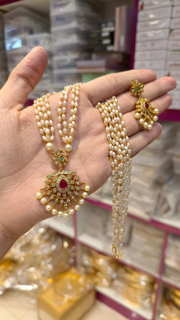 "PHOOL" Jadau Mala set