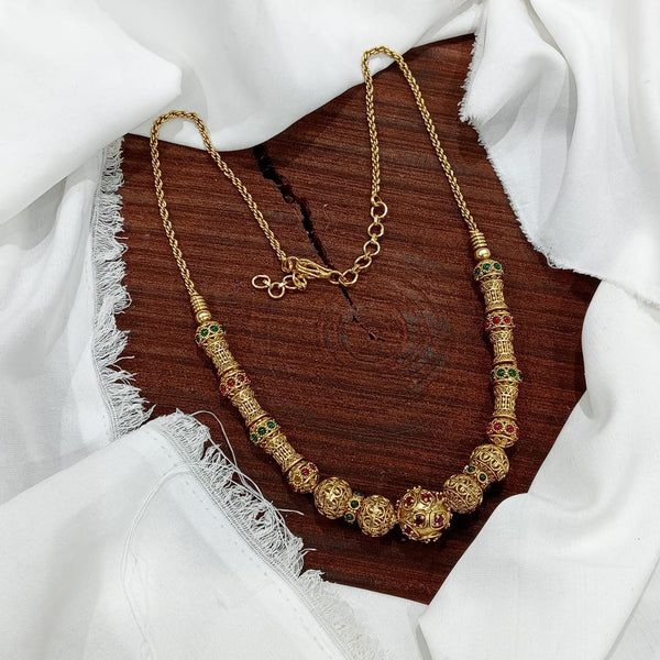 Jadau Ball Mala with Stones