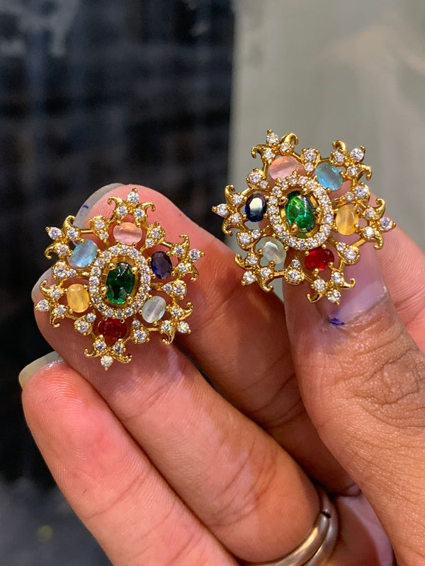 "Naurattan" Stud Earrings