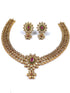 Jadau Necklace With Stud Earrings
