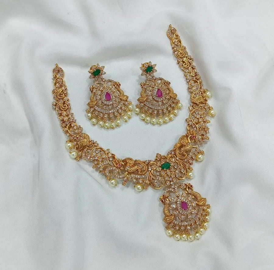 Shahi Mor Necklace Set