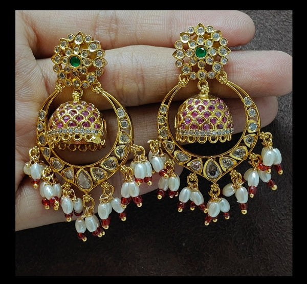 Kundan Handmade Chandbali