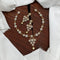 Gold Plated Statement Diamond Necklace