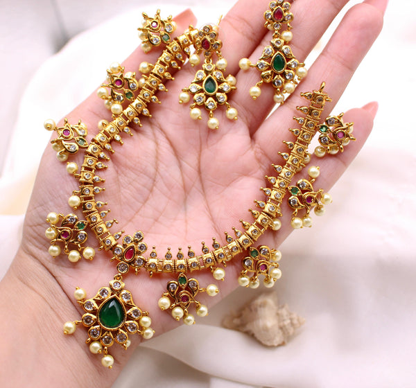 *BANOO* Jadau Necklace with Earrings in