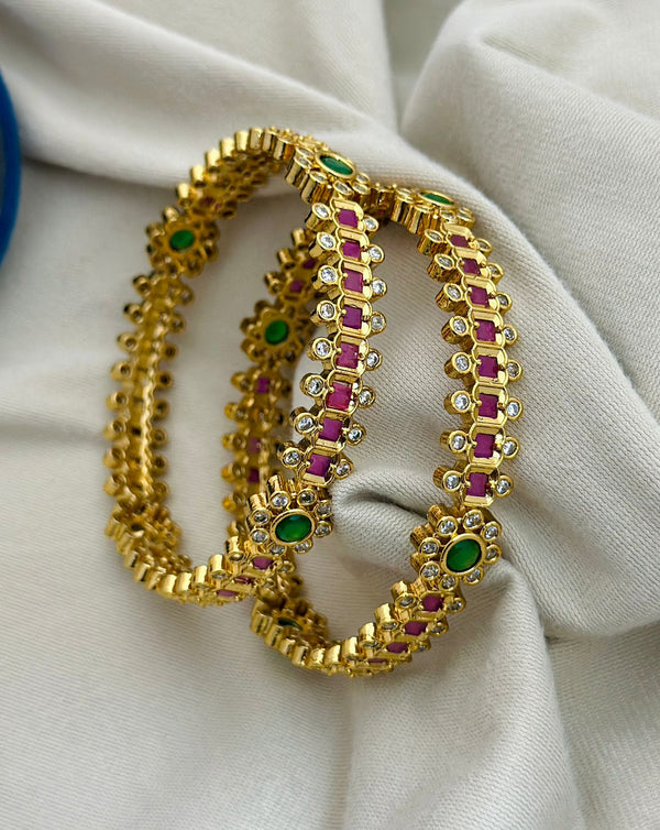 kundan Floral Kanghan Pair