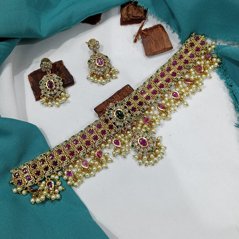 Jadau Bridal Choker Necklace