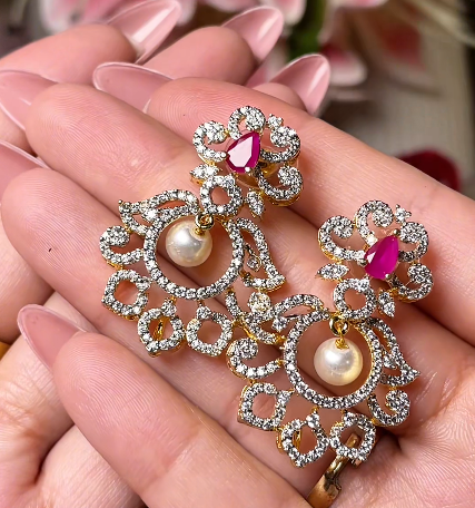 Gold Plated Designer Earrings