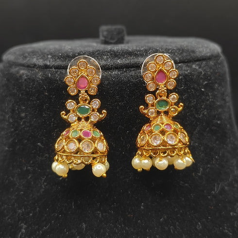 Multicolour Jadau Earrings